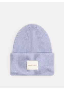 Mohito - Czapka typu beanie - błękitny ze sklepu Mohito w kategorii Czapki zimowe damskie - zdjęcie 176360694