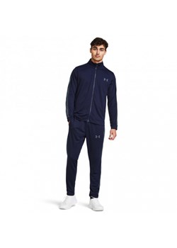 Męski dres komplet treningowy Under Armour UA Rival Knit Track Suit - granatowy ze sklepu Sportstylestory.com w kategorii Dresy męskie - zdjęcie 176361542