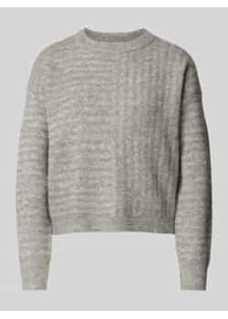 Sweter z dzianiny o kroju regular fit ze wzorem w paski model ‘URANUS’ ze sklepu Peek&Cloppenburg  w kategorii Swetry damskie - zdjęcie 176361800