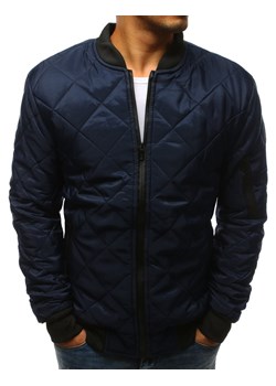 Kurtka męska pikowana bomber jacket granatowa TX2217 ze sklepu DSTREET.PL w kategorii Kurtki męskie - zdjęcie 176363954