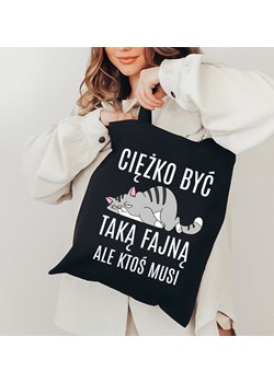 Fajna torba na zakupy na prezent ze sklepu Time For Fashion w kategorii Torby materiałowe - zdjęcie 176366363