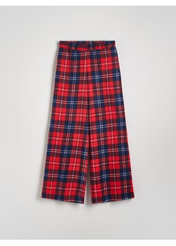 Reserved - Szerokie spodnie w kratę - wielobarwny ze sklepu Reserved w kategorii Spodnie damskie - zdjęcie 176368374