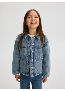 Reserved - Jeansowa pikowana kurtka - niebieski ze sklepu Reserved w kategorii Kurtki dziewczęce - zdjęcie 176368772