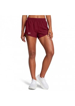 Damskie spodenki do biegania Under Armour UA Fly By 3\'\' Shorts - czerwone ze sklepu Sportstylestory.com w kategorii Szorty - zdjęcie 176370212