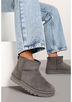 Szare Płaskie Klasyczne Śniegowce z Ociepleniem Emiriellea - id: 363075 - marki born2be - 176371541 Szare Płaskie Klasyczne Śniegowce z Ociepleniem Emiriellea ze sklepu born2be.pl w kategorii Śniegowce damskie - zdjęcie 176371541