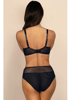 Figi damskie wysokie Kira C125, Kolor czarno-szafirowy, Rozmiar L, Ewa Bien ze sklepu Intymna w kategorii Majtki damskie - zdjęcie 176389422
