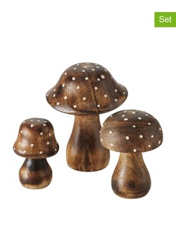 Boltze Figurki dekoracyjne (3 szt.) &quot;Pucky&quot; w kolorze brązowym ze sklepu Limango Polska w kategorii Dekoracje - zdjęcie 176392541