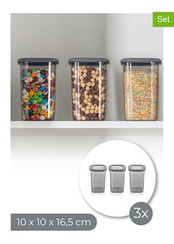 Violeta Home Pojemniki (3 szt.) w kolorze szarym - 1,2 l ze sklepu Limango Polska w kategorii Pojemniki kuchenne - zdjęcie 176392933