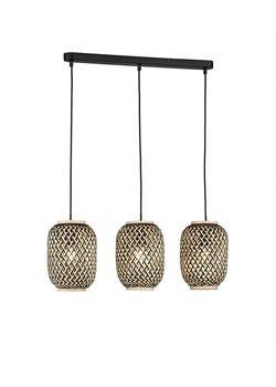 FISCHER &amp; HONSEL Lampa wisząca w kolorze złotym - 69 x 17 cm ze sklepu Limango Polska w kategorii Oświetlenie - zdjęcie 176393230