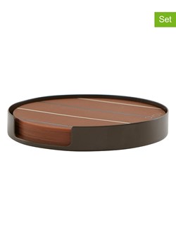 OYOY living design 7-częściowy zestaw &quot;Oka&quot; w kolorze brązowym - Ø  9,4 cm ze sklepu Limango Polska w kategorii Akcesoria kuchenne - zdjęcie 176393671