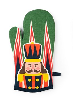 Trendy Kitchen by EXCÉLSA Rękawica kuchenna "Vintage Christmas" ze wzorem - 32 x 18 cm ze sklepu Limango Polska w kategorii Tekstylia kuchenne - zdjęcie 176394614