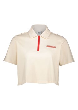 adidas Koszulka polo w kolorze beżowym ze sklepu Limango Polska w kategorii Bluzki damskie - zdjęcie 176397210