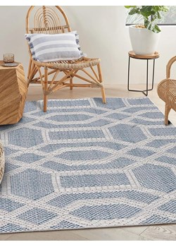 Mioli Bawełniany dywan w kolorze beżowo-niebieskim ze sklepu Limango Polska w kategorii Dywany - zdjęcie 176400841