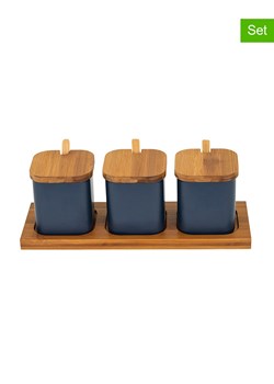 Chefware 4-częściowy zestaw w kolorze antracytowym - 29,8 x 10,5 x 9 cm ze sklepu Limango Polska w kategorii Pojemniki kuchenne - zdjęcie 176401712