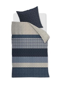 Beddinghouse Komplet pościeli flanelowej &quot;Lance&quot; w kolorze granatowo-beżowym ze sklepu Limango Polska w kategorii Pościele - zdjęcie 176403641