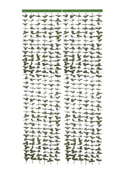 Wenko Kurtyna drzwiowa &quot;Liane&quot; w kolorze zielonym - dł. 190 x 90 cm ze sklepu Limango Polska w kategorii Tekstylia - zdjęcie 176404303