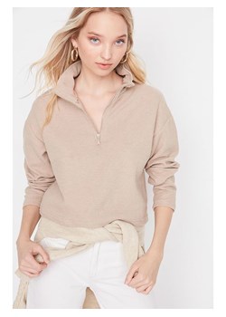 trendyol Bluza w kolorze beżowym ze sklepu Limango Polska w kategorii Bluzy damskie - zdjęcie 176406771