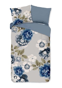 Good Morning Komplet pościeli flanelowej "Gabin" w kolorze niebiesko-białym ze sklepu Limango Polska w kategorii Pościele - zdjęcie 176407181