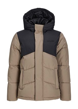 JACK &amp; JONES Junior Kurtka pikowana w kolorze czarno-jasnobrązowym ze sklepu Limango Polska w kategorii Kurtki chłopięce - zdjęcie 176408661