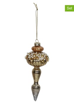 Kersten Bombki (2 szt.) &quot;Icicle&quot; w kolorze złotym - 6 x 14 x 6 cm ze sklepu Limango Polska w kategorii Dekoracje bożonarodzeniowe - zdjęcie 176410031