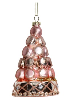 Kersten Bombka &quot;Macaron&quot; w kolorze jasnoróżowo-złotym - wys. 10 cm ze sklepu Limango Polska w kategorii Dekoracje bożonarodzeniowe - zdjęcie 176410070