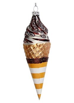 Kersten Bombka "Chocolate Icecream" w kolorze złoto-brązowym - wys. 15,7 cm - id: 16296331 - marki Kersten - 176410090 Kersten Bombka "Chocolate Icecream" w kolorze złoto-brązowym - wys. 15,7 cm ze sklepu Limango Polska w kategorii Dekoracje bożonarodzeniowe - zdjęcie 176410090