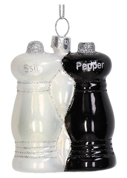 Kersten Bombka "Pepper & Salt" w kolorze biało-czarnym - wys. 7,6 cm - id: 16296332 - marki Kersten - 176410092 Kersten Bombka "Pepper & Salt" w kolorze biało-czarnym - wys. 7,6 cm ze sklepu Limango Polska w kategorii Dekoracje bożonarodzeniowe - zdjęcie 176410092