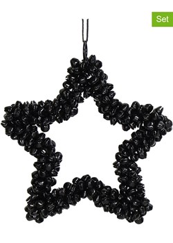 Kersten Zawieszki dekoracyjne (2 szt.) &quot;Star&quot; w kolorze czarnym - 14 x 14 cm ze sklepu Limango Polska w kategorii Dekoracje bożonarodzeniowe - zdjęcie 176410102