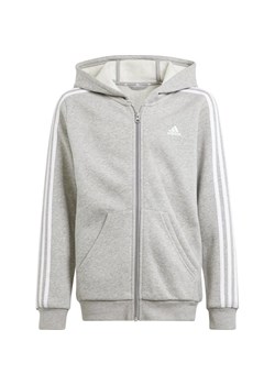 Bluza juniorska Essentials 3-Stripes Fleece Full-Zip Hoodie Adidas ze sklepu SPORT-SHOP.pl w kategorii Bluzy dziewczęce - zdjęcie 176414663