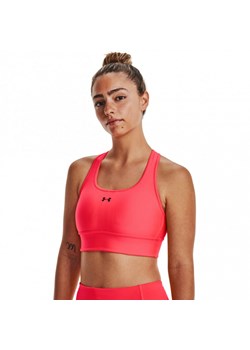 Biustonosz treningowy Under Armour Crossback Longline - łososiowy ze sklepu Sportstylestory.com w kategorii Biustonosze - zdjęcie 176417541