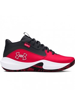 Dziecięce buty do koszykówki Under Armour UA Gs Lockdown 7 - czerwone ze sklepu Sportstylestory.com w kategorii Buty sportowe dziecięce - zdjęcie 176418113