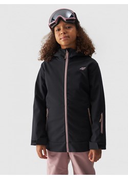 Dziewczęca bluza snowboardowa 4F 4FJWAW24TSOFF271 - czarna ze sklepu Sportstylestory.com w kategorii Bluzy dziewczęce - zdjęcie 176420621