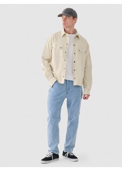 Męski t-shirt basic Outhorn OTHWAW24TTSHM2386 - biały ze sklepu Sportstylestory.com w kategorii T-shirty męskie - zdjęcie 176422294