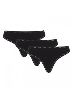 Damskie stringi Guess Basic Thong - czarne ze sklepu Sportstylestory.com w kategorii Majtki damskie - zdjęcie 176424791