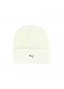 Czapka zimowa uniseks Puma Metal Cat Beanie - biała ze sklepu Sportstylestory.com w kategorii Czapki zimowe damskie - zdjęcie 176424891