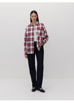 Reserved - Bawełniana koszula w kratę - czerwony ze sklepu Reserved w kategorii Koszule damskie - zdjęcie 176433733