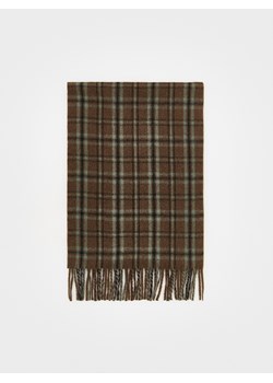 Reserved - Szalik z dodatkiem wełny - ciemnobrązowy ze sklepu Reserved w kategorii Szaliki męskie - zdjęcie 176434150