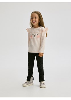 Reserved - Bawełniane jeansy - czarny ze sklepu Reserved w kategorii Spodnie dziewczęce - zdjęcie 176436954