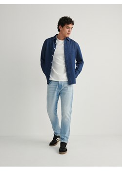 Reserved - Jeansy slim fit z efektem sprania - niebieski ze sklepu Reserved w kategorii Jeansy męskie - zdjęcie 176437564