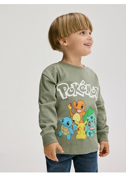 Reserved - Longsleeve Pokémon - zielony ze sklepu Reserved w kategorii T-shirty chłopięce - zdjęcie 176441143