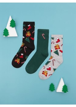 Sinsay - Skarpetki 3 pack - wielobarwny ze sklepu Sinsay w kategorii Skarpetki męskie - zdjęcie 176465190