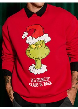 Sinsay - Bluza Grinch - czerwony ze sklepu Sinsay w kategorii Bluzy męskie - zdjęcie 176465611