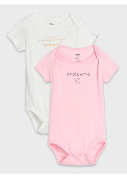 Sinsay - Body 2 pack - kremowy ze sklepu Sinsay w kategorii Body niemowlęce - zdjęcie 176465801