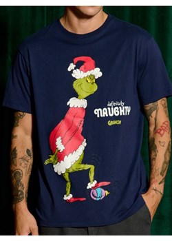 Sinsay - Koszulka Grinch - granatowy ze sklepu Sinsay w kategorii T-shirty męskie - zdjęcie 176467024