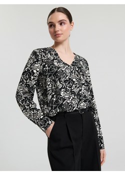 Sinsay - Bluzka z wiskozy - wielobarwny ze sklepu Sinsay w kategorii Bluzki damskie - zdjęcie 176467733