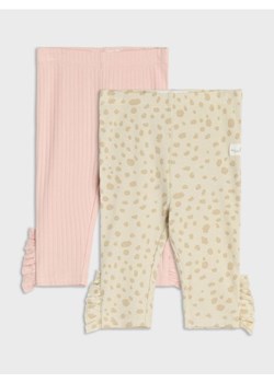 Sinsay - Legginsy 2 pack - kremowy ze sklepu Sinsay w kategorii Spodnie i półśpiochy - zdjęcie 176467834