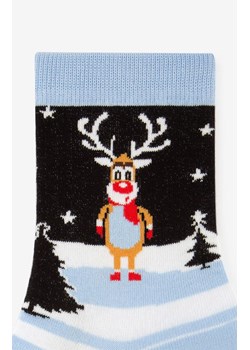 Marilyn świąteczne skarpetki damskie Rudolph, Kolor niebieski-wzór, Rozmiar 36-40, Marilyn ze sklepu Intymna w kategorii Skarpetki damskie - zdjęcie 176471313