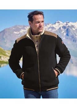 Polarowa bluza podszyta kożuszkiem sherpa Outdoor ze sklepu Atlas For Men w kategorii Bluzy męskie - zdjęcie 176536613