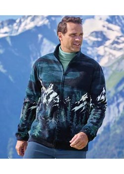 Polarowa bluza z nadrukiem Góry Skaliste ze sklepu Atlas For Men w kategorii Swetry męskie - zdjęcie 176536621