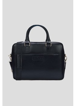 Torba Czarna Skórzana na Laptopa Fraser ze sklepu Lancerto S.A. w kategorii Torby męskie - zdjęcie 176539181